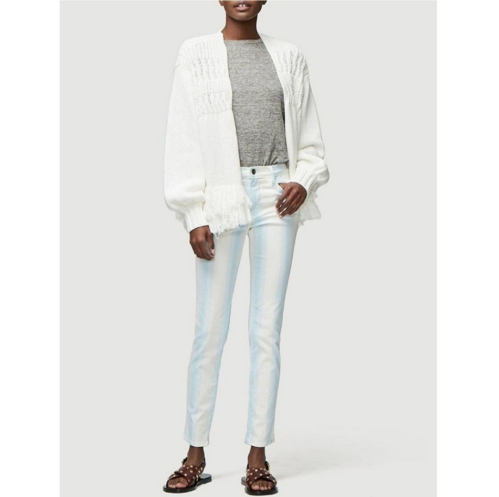 FRAME NWT High Skinny Crop Stripe Ombre Jean